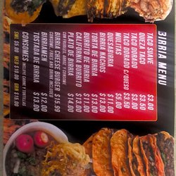 Commerce Birrieria - Menu