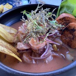 Ceviche Manka is a must! Top your causa with it, trust me. Ceviche Manka is a must! Top your causa with it, trust me.