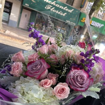 Enchanted Florist - Flower Bouquet with storefront in background - Florists Near Me - Brooklyn, New York Enchanted Florist - Flower Bouquet with storefront in background - Florists Near Me - Brooklyn, New York