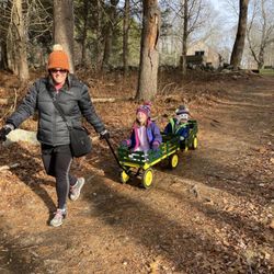 Dolan Christmas Tree Farm - On our way to choose our tree!