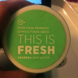 Maravilloso body butter de verbena.
