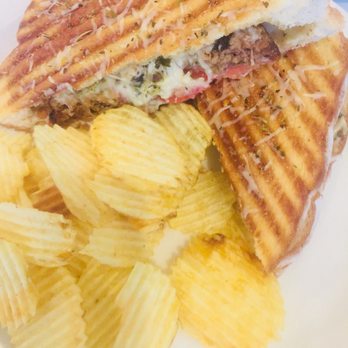 Cafe Paradiso - Sicilian meatloaf Panini. Excellent! - Cafes Near Me - Urbana, Ohio