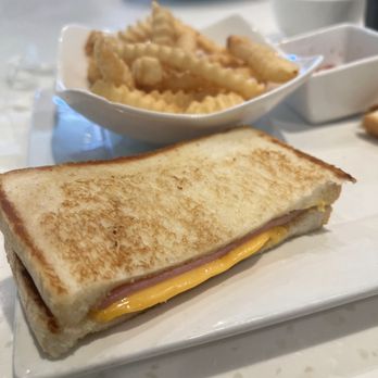 Peaches - Ham & Cheese Sandwich w/ Fries - Cantonese Near Me - Richmond, British Columbia