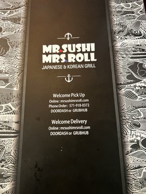 Menu photo 2 Mr. Sushi & Mrs.Roll Leesburg, VA Menu photo 2 Mr. Sushi & Mrs.Roll Leesburg, VA