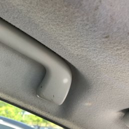 Got oil changed and emissions done. When I got my car back, oil residue was on headrest, overhead liner and dashboard. Very disappointed Got oil changed and emissions done. When I got my car back, oil residue was on headrest, overhead liner and dashboard. Very disappointed