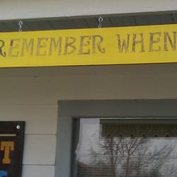 Remember When - Front porch of store. This is a house right on the main street in town.