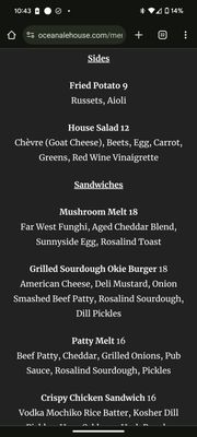 Menu photo 1 Ocean Ale House San Francisco, CA