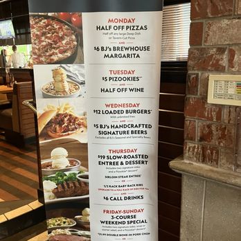 BJ's Restaurant & Brewhouse - Daily specials posted - New American Near Me - Lewisville, Texas BJ's Restaurant & Brewhouse - Daily specials posted - New American Near Me - Lewisville, Texas