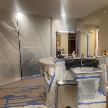 Uppacott Legacy Design Build Manage - More examples of the flooring protection and plastic walls put into place. - General Contractors Near Me Uppacott Legacy Design Build Manage - More examples of the flooring protection and plastic walls put into place. - General Contractors Near Me