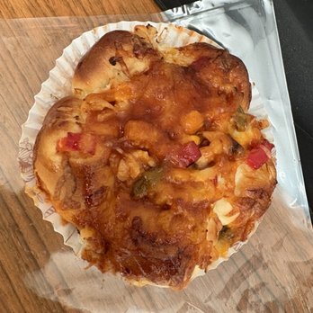 Sweet Bean - My lunch, spicy roasted chicken on bun - Bakeries Near Me - Chicago, Illinois