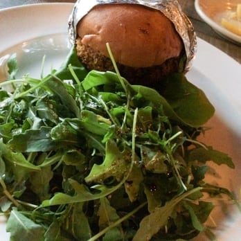 Caprice Cafe - The blue crab burger was ok... It could've used a nice garlic aioli... - New American Near Me - Redlands, California Caprice Cafe - The blue crab burger was ok... It could've used a nice garlic aioli... - New American Near Me - Redlands, California