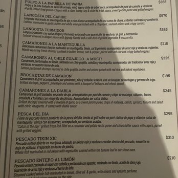 Kay Nah - Menu - Seafood Near Me - Tulum, ROO