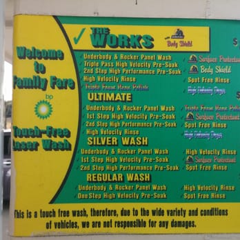 bp - a menu for a restaurant - Gas Stations Near Me - Jamestown, North Carolina