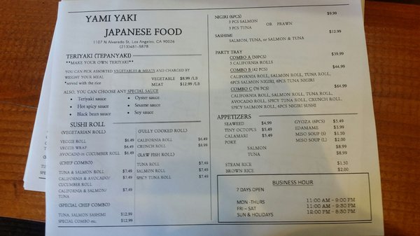 Menu photo 6 Yami Yaki Los Angeles, CA