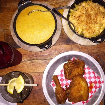 The Eagle OTR - 1/4 dark meat chicken, corn bread, mac n' cheese - American Near Me - Cincinnati, Ohio The Eagle OTR - 1/4 dark meat chicken, corn bread, mac n' cheese - American Near Me - Cincinnati, Ohio