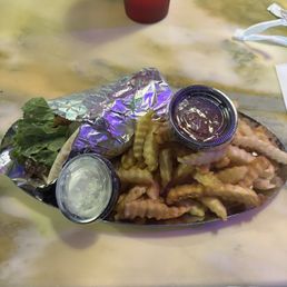 Greek Gyro and French Fries Lunch Special
