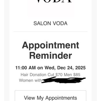 Salon Voda - Appointment for donation - Hair Salons Near Me - Seattle, Washington Salon Voda - Appointment for donation - Hair Salons Near Me - Seattle, Washington