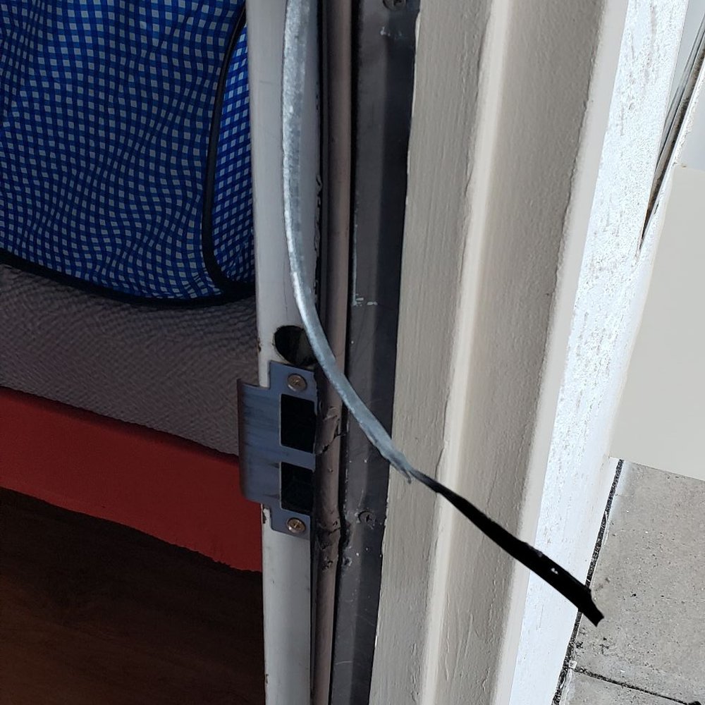 The broken door which clearly should have been addressed by employees. The broken door which clearly should have been addressed by employees.