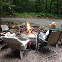 Kymer's Camping Resort - Just relaxing by the fire