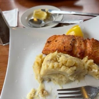 Kubel's - Grilled salmon and mash - Seafood Near Me - Barnegat Light, New Jersey Kubel's - Grilled salmon and mash - Seafood Near Me - Barnegat Light, New Jersey