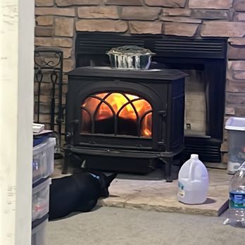 Bowdens Fireside Hearth and Home - My dog keeping warm by the wood stove! - Fireplace Services Near Me - Hamilton, New Jersey Bowdens Fireside Hearth and Home - My dog keeping warm by the wood stove! - Fireplace Services Near Me - Hamilton, New Jersey