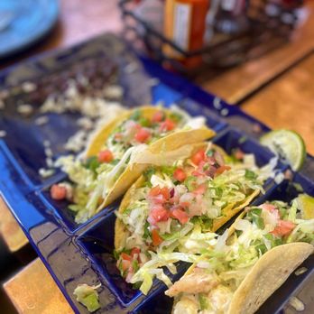 Oscar's Cafe - The rice and beans were gone before I could even snap a pic! Stand out shrimp tacos! - Mexican Near Me - Springdale, Utah