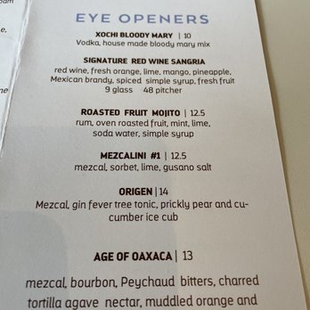 Xochi - Drinks - Mexican Near Me - Houston, Texas Xochi - Drinks - Mexican Near Me - Houston, Texas