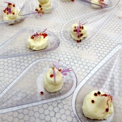 Culton Organics - Nicholas Elmi/Outstanding in the Field dinner: Wild flowers, cultured cream, bee pollen