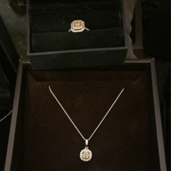 Bangle, and cannery yellow diamond necklace and matching ring! (previously posted)