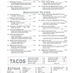 Breakfast Menu