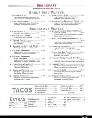 Menu photo 6 Jack's Cafe Floresville, TX