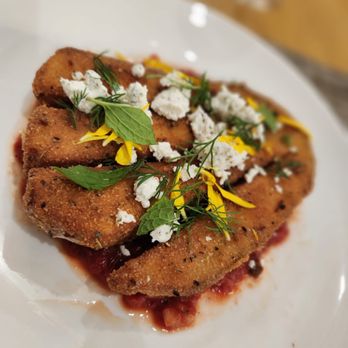 The Wright Service  - Eggplant fritter - Personal Chefs Near Me