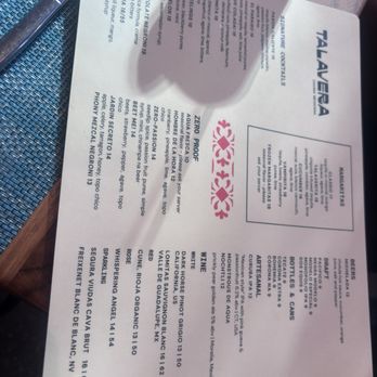 Talavera - Menu - Mexican Near Me - New York, New York Talavera - Menu - Mexican Near Me - New York, New York