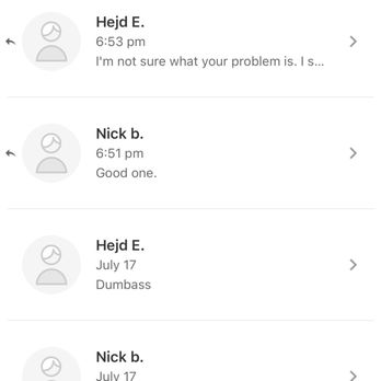 Frozen Spirals - Screenshot of people harassing me about my review. - Ice Cream & Frozen Yogurt Near Me - Westminster, Colorado
