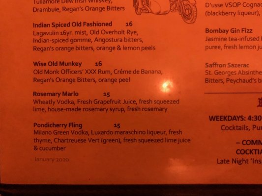 Menu photo 6 The Drunken Munkey - UES New York, NY Menu photo 6 The Drunken Munkey - UES New York, NY