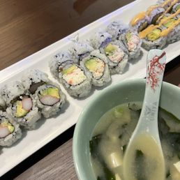 Spicy Shrimp Roll, California Roll & Snow Crab Roll. Spicy Shrimp Roll, California Roll & Snow Crab Roll.