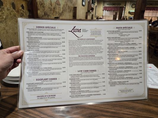 Menu photo 4 Luna Pizzeria & Italian Restaurant Clovis, CA Menu photo 4 Luna Pizzeria & Italian Restaurant Clovis, CA
