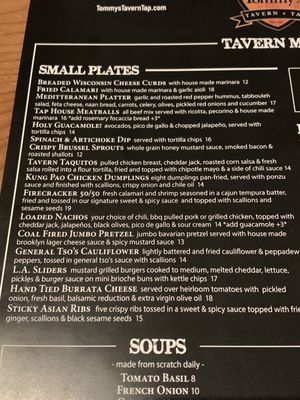 Menu photo 5 Tommy's Tavern Tap Mount Laurel Township, NJ
