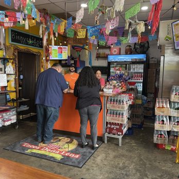 Tacos Doña Lena - Inside, where you order. To go pickup on the left of cashier - Tacos Near Me - Houston, Texas Tacos Doña Lena - Inside, where you order. To go pickup on the left of cashier - Tacos Near Me - Houston, Texas