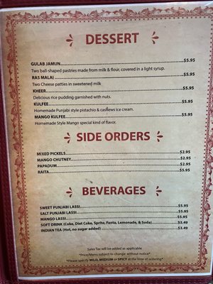 Menu photo 7 Indian Haweli Simi Valley, CA