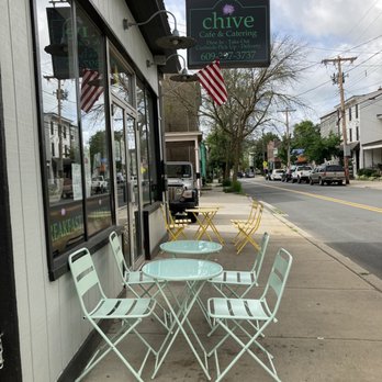 Chive Cafe - Outside on N Main - Cafes Near Me - Lambertville, New Jersey