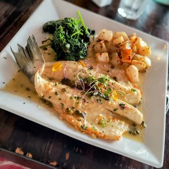 Trattoria Abruzzo - Branzino piccata - Italian Near Me - Naples, Florida Trattoria Abruzzo - Branzino piccata - Italian Near Me - Naples, Florida