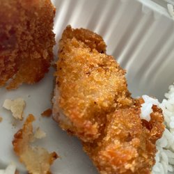 Ono Hawaiian BBQ - You can clearly see a hair stuck on my chicken katsu