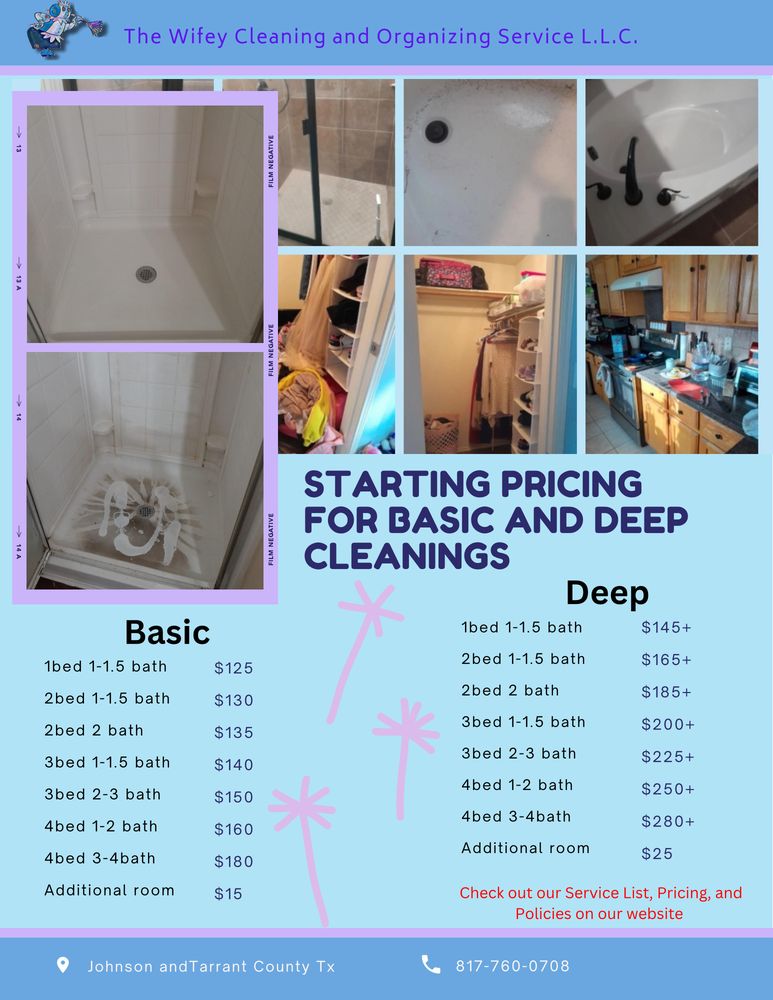THE WIFEY CLEANING & ORGANIZING SERVICE Updated September 2024