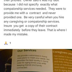 Healing Hand Home Health Care - Home health care companionship failure to comply