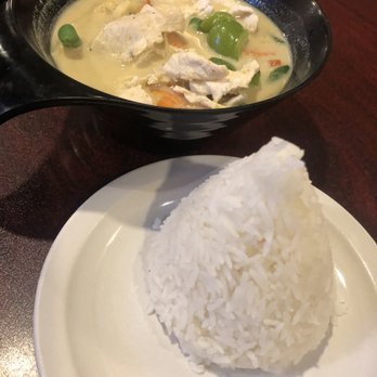 Thai Basil - Green curry chicken n rice - Thai Near Me - Ithaca, New York