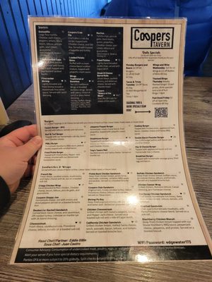 Menu photo 1 Coopers Tavern Edgewater, MD