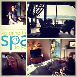 Massage with Brandy - Chris Lowe with Power Hoopz enjoying her in home massage!