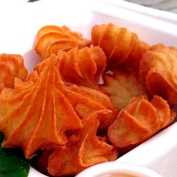 Rolling Cashew - "Crokets" - part of $13 combo, served with spicy sauce for dipping. Airy, and a bit granular.