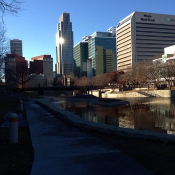 Gene Leahy Mall - View of downtown from park - Playgrounds Near Me - Omaha, Nebraska Gene Leahy Mall - View of downtown from park - Playgrounds Near Me - Omaha, Nebraska